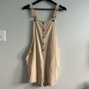 NWT Roxy Relaxed Fit Overall Shorts
